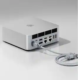 Beelink - GTi14 Ultra AI Mini PC | Intel Core Ultra 9 185H | 64GB DDR5 1TB SSD | Built-in PSU | WiFi 7 | Win 11 Pro - Frost silver