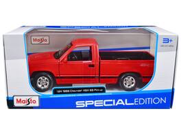 1993 Chevrolet 454 SS Pickup Truck 1/24 Diecast Model Car by Maisto - Red