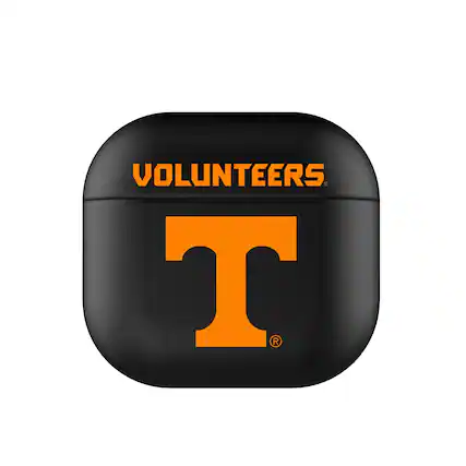 Front. Keyscaper - Tennessee Volunteers Tennessee Volunteers Insignia AirPods 4th Generation Case Cover - No Size - Black.