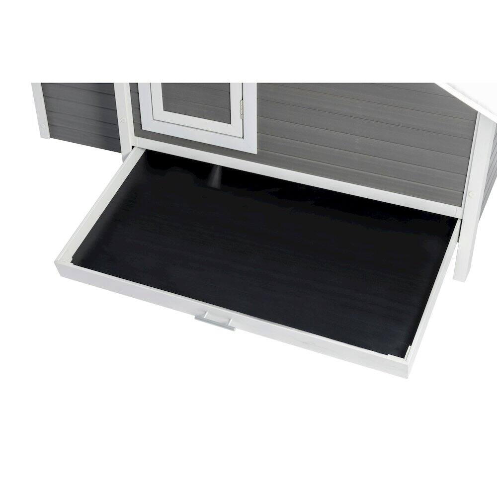 Left. New Age Pet - ECOFLEX Fontana Premier Chicken Barn - Grey.