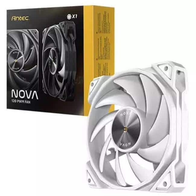 Antec - nova120 nova 120 pwm 120mm pc fan single pack - Black