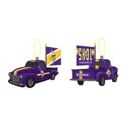 Evergreen Enterprises - Minnesota Vikings Hangable 3" Rally Truck Two-Piece Statue Set - Multicolor
