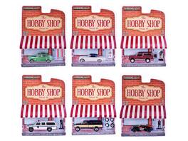 "The Hobby Shop" Set of 6 pieces Series 16 1/64 Diecast Model Cars by Greenlight - Multicolor