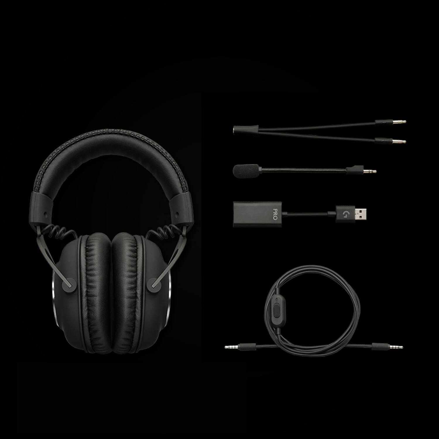 Alt View 27. Logitech - G PRO Wired Stereo Over-the-Ear Gaming Headset for PC, PS5, PS4, Switch - Black.