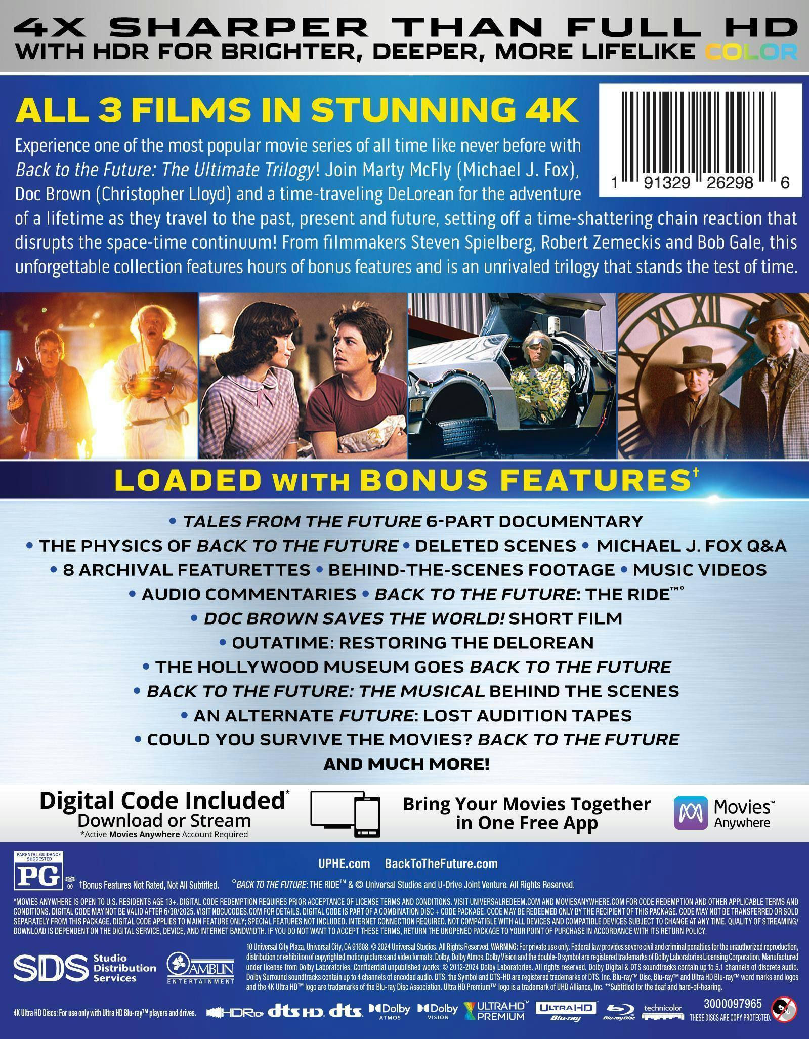 バック・トゥ・ザ・フューチャー トリロジー 4K UHD Back to the Future: The Ultimate Trilogy 4K Ultra HD + Blu