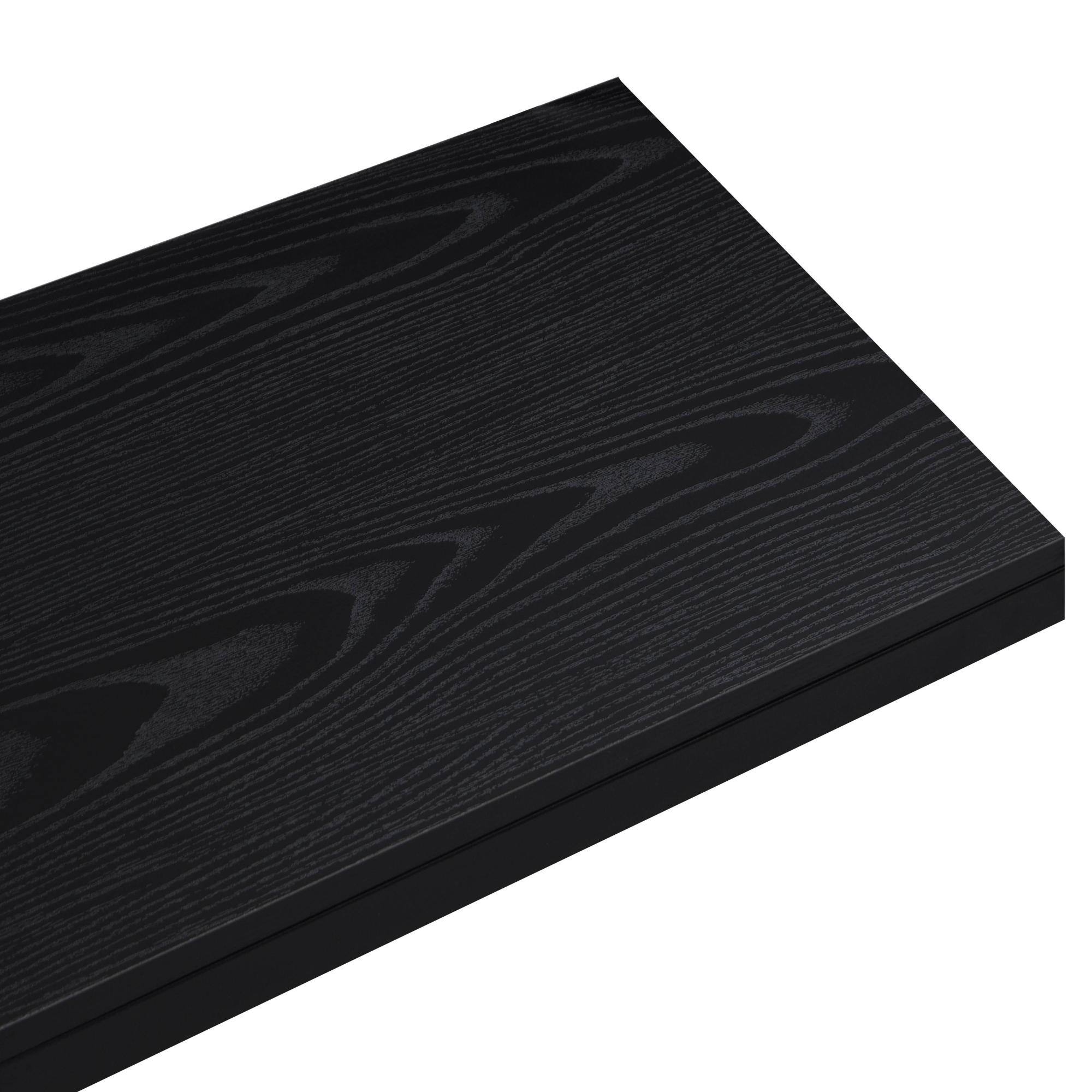 Alt View 7. GOODSILO - Modern Sailboat-Inspired TV Stand with Drawer, Sturdy Metal Support and Storage Cabinet for Living Room and Office - Black.