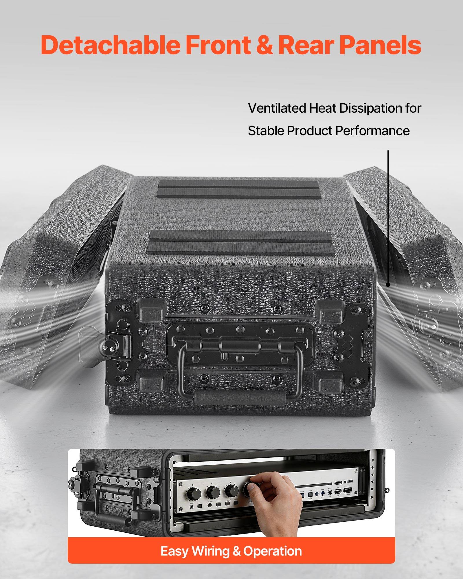 Detachable Front & Rear Panels  
Ventilated Heat Dissipation for Stable Product Performance  
Easy Wiring & Operation