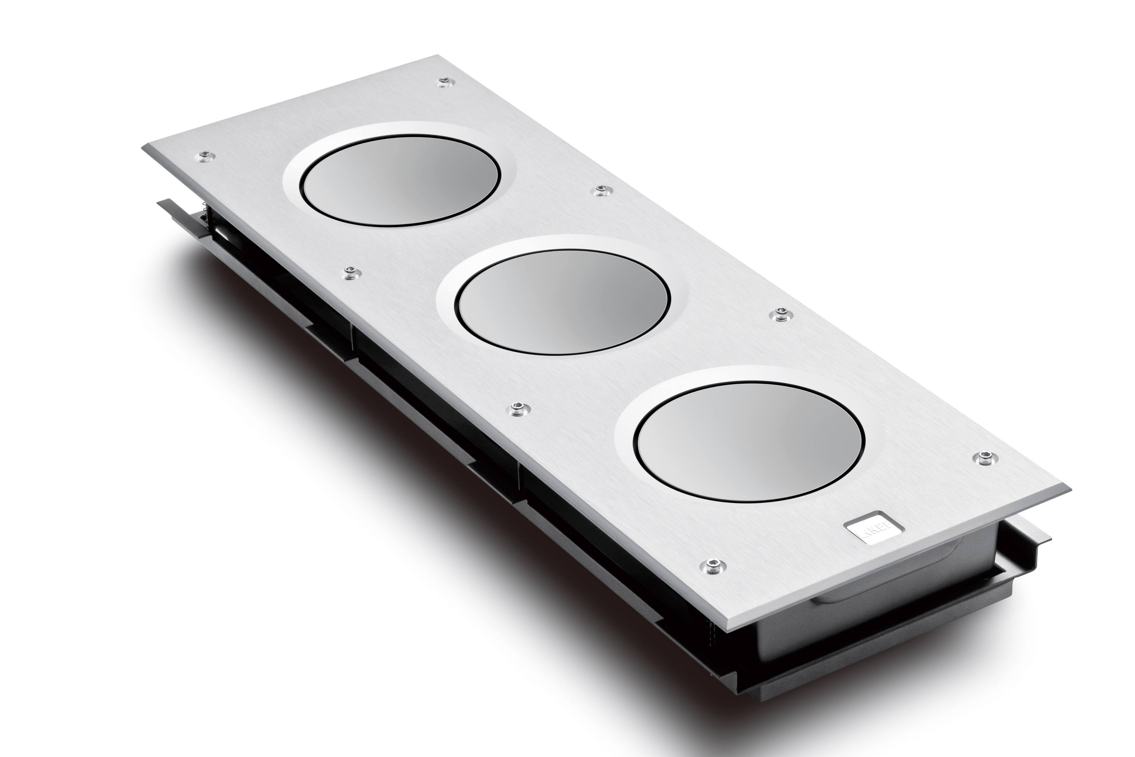 Left. KEF - CI3160RLB-THX In-Wall Subwoofer - White.