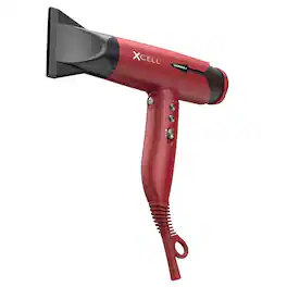 Gamma+ - XCell Professional Hair Dryer Digital Motor Ultra-Lightweight Ionic Technology - Red