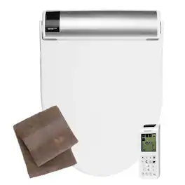 Bio Bidet - by Bemis BB2000 Round Bidet Toilet Seat with Drylette Towels - White