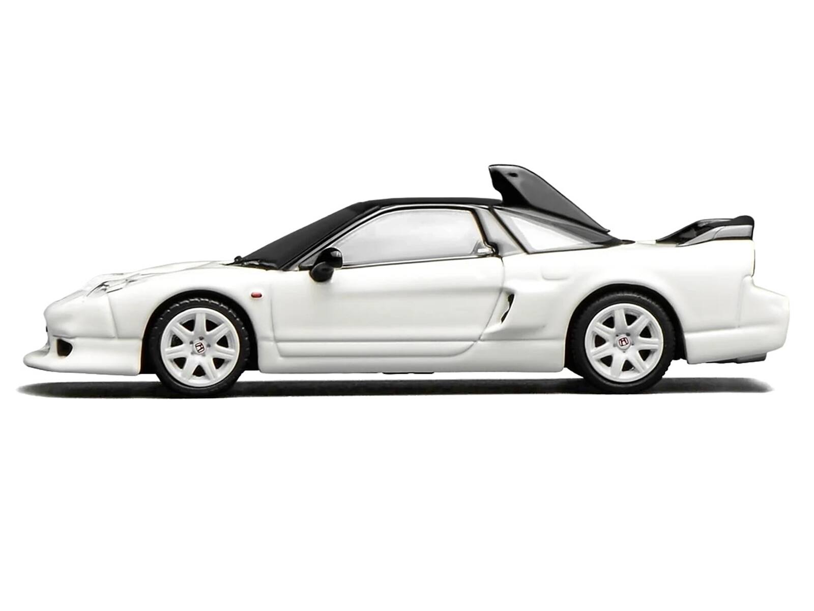 Alt View 1. MotorHelix - Honda NSX-R GT RHD (Right Hand Drive) Championship White with Black Top "Intern 64" Series 1/64 Model Car by MotorHelix.