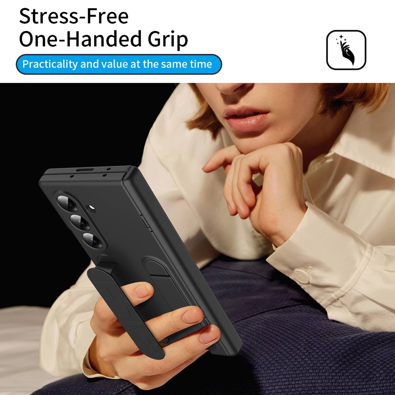Stress-Free One-Handed Grip  
Practicality and value at the same time