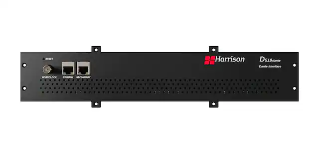 Harrison
D510dante
Dante Interface
RESET
WORDCLOCK
PRIMARY
SECONDARY