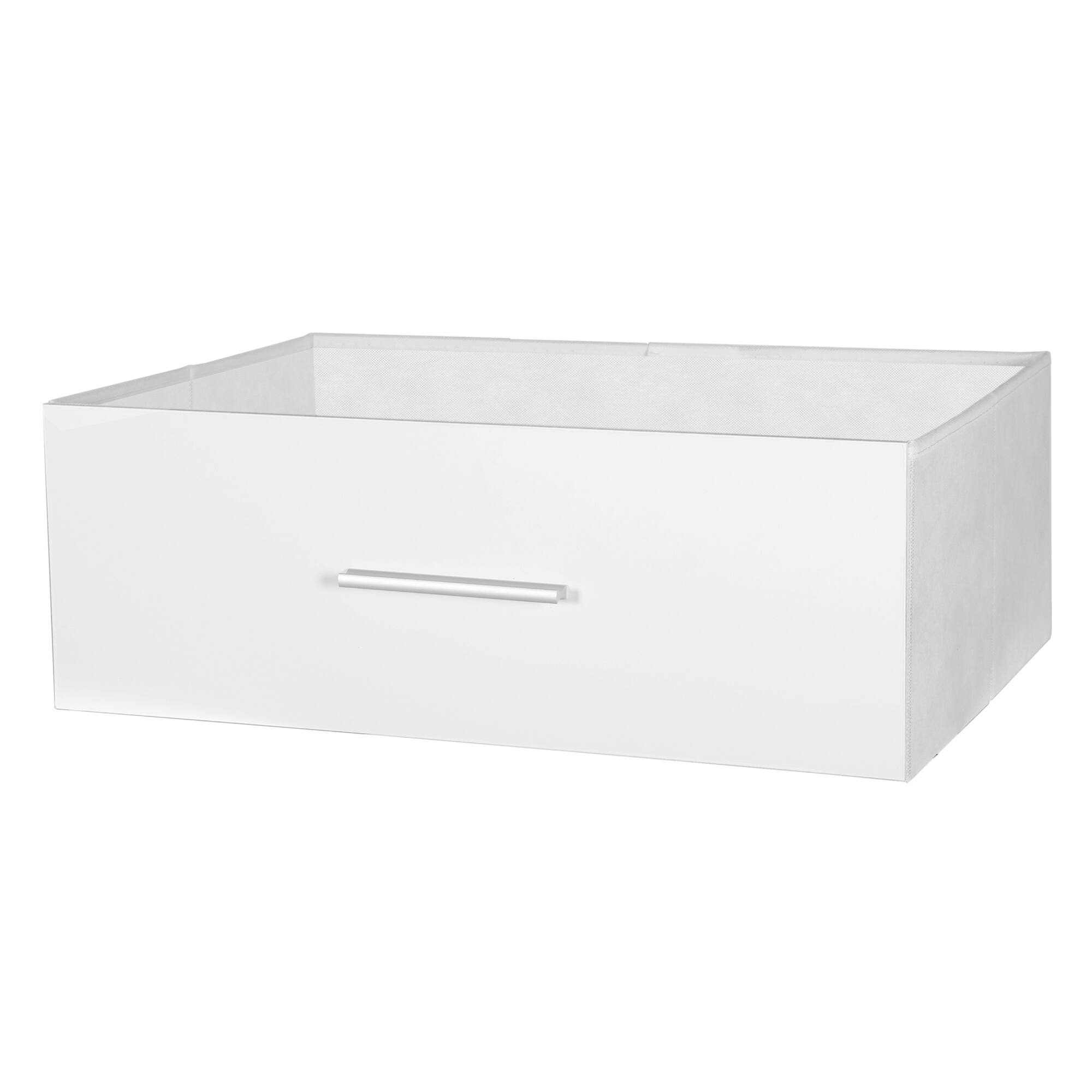 Alt View 6. GOODSILO - Modern 5-Drawer Fabric Dresser with Wooden Top for Bedroom, Living Room, or Office Storage - White.