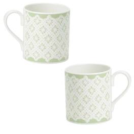 Jiallo - Roy Kirkham LARCH MUG-NINA CAMPBELL, ENGLISH MEADOW, SET of 2, Green Color - Mutli color