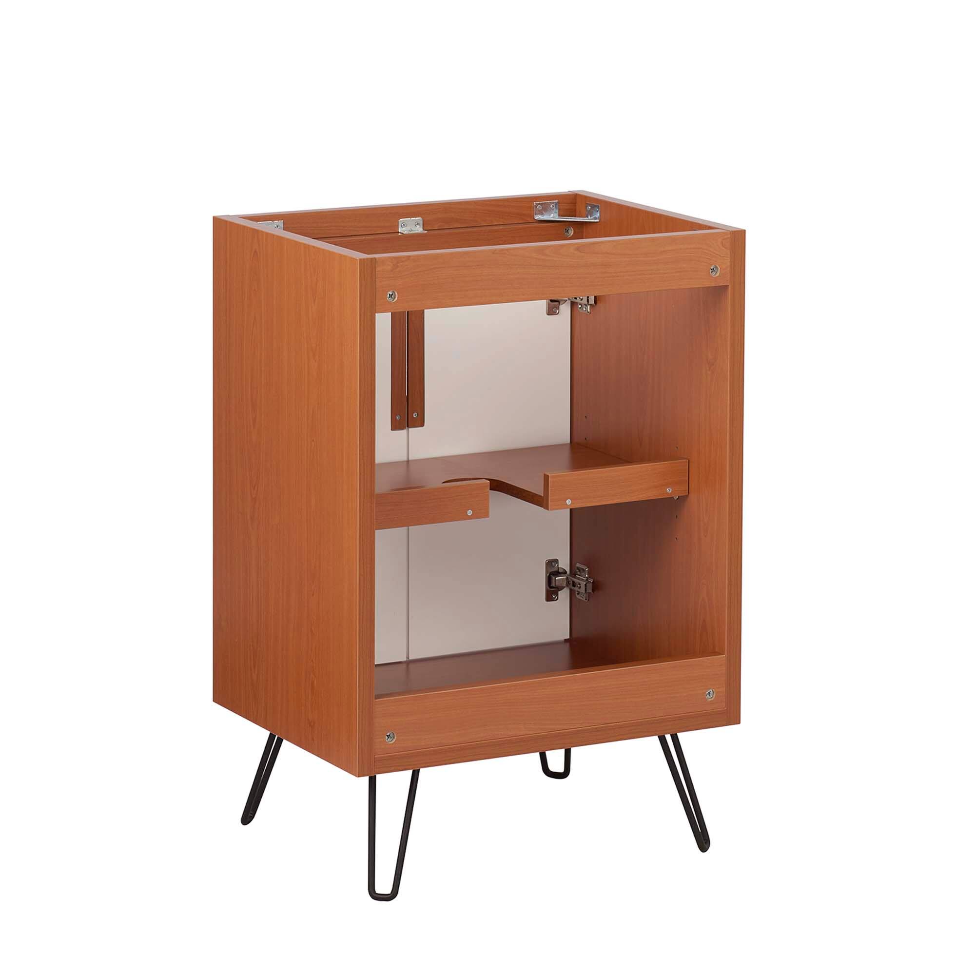 Alt View 1. Modway - Energize Bathroom Cabinet Basin Not Included - Cherry White.