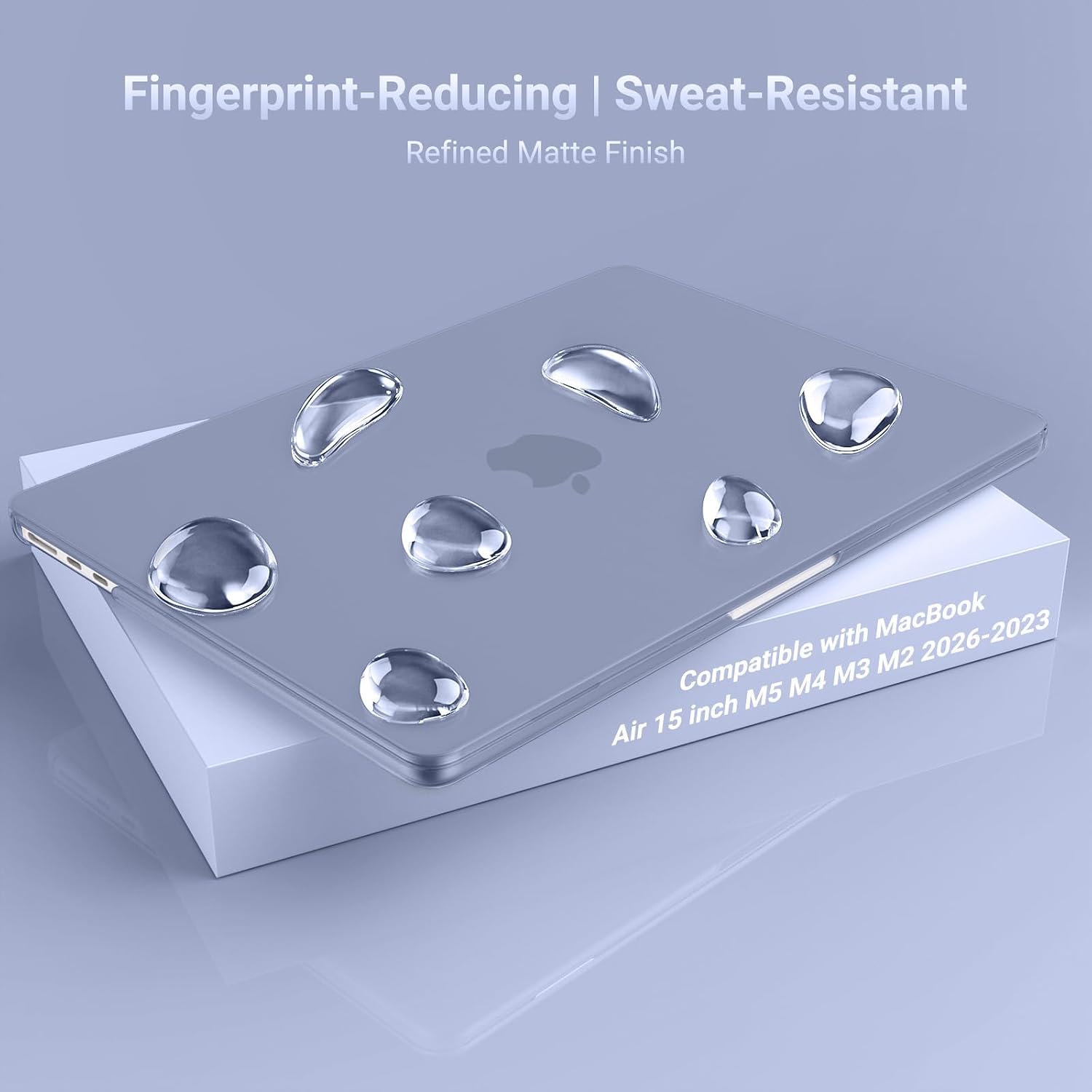 Fingerprint-Reducing | Sweat-Resistant  
Refined Matte Finish  

Compatible with MacBook Air 15 inch M5 M4 M3 M2 2026-2023