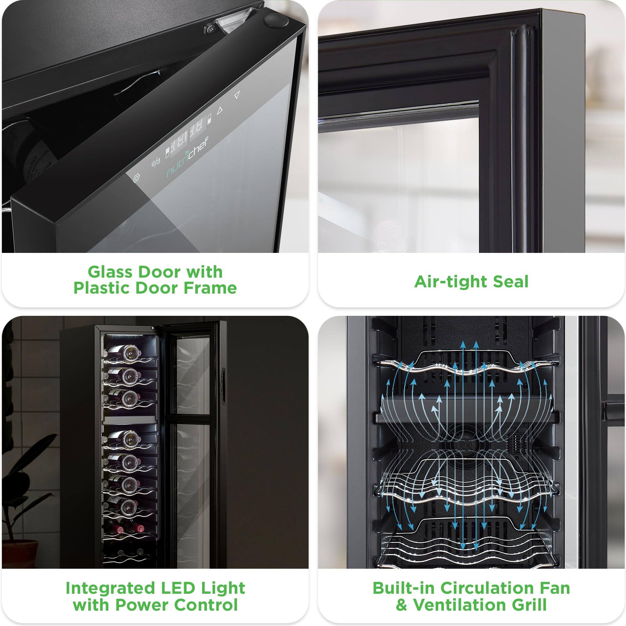 - Glass Door with Plastic Door Frame
- Air-tight Seal
- Integrated LED Light with Power Control
- Built-in Circulation Fan & Ventilation Grill