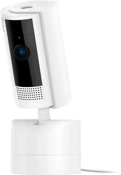 Ring Pan-Tilt Indoor Cam Plug-in Security Camera with 360° Horizontal Pan Coverage, Live View and Two-Way Talk, White-3 Pack