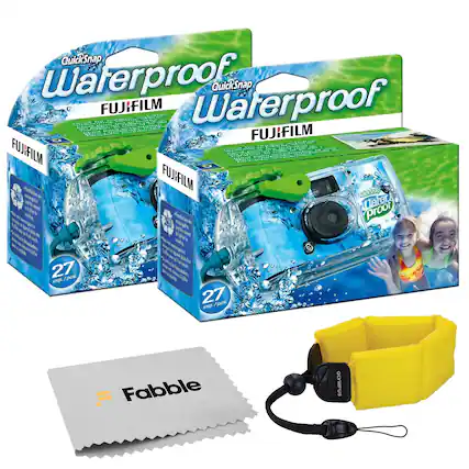 QuickSnap Waterproof
FUJIFILM
Waterproof QuickSnap
FUJIFILM
FUJIFILM
27 exp. pos.
27 exp. pos.
Fabble
OLYMPUS