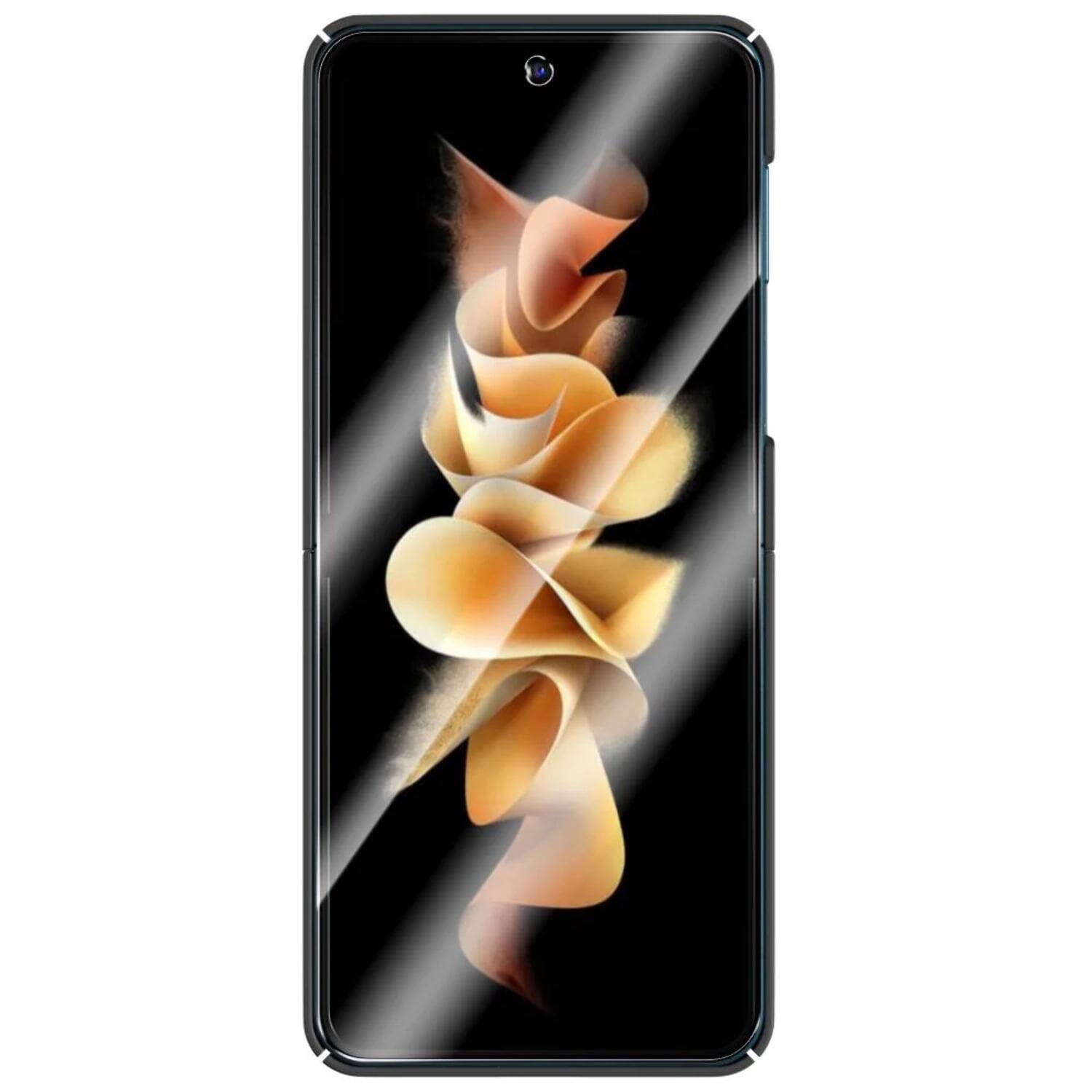 Alt View 1. RomeTech - Rome Tech Shell Holster Case for Galaxy Z Flip 3 - Orange - Orange.