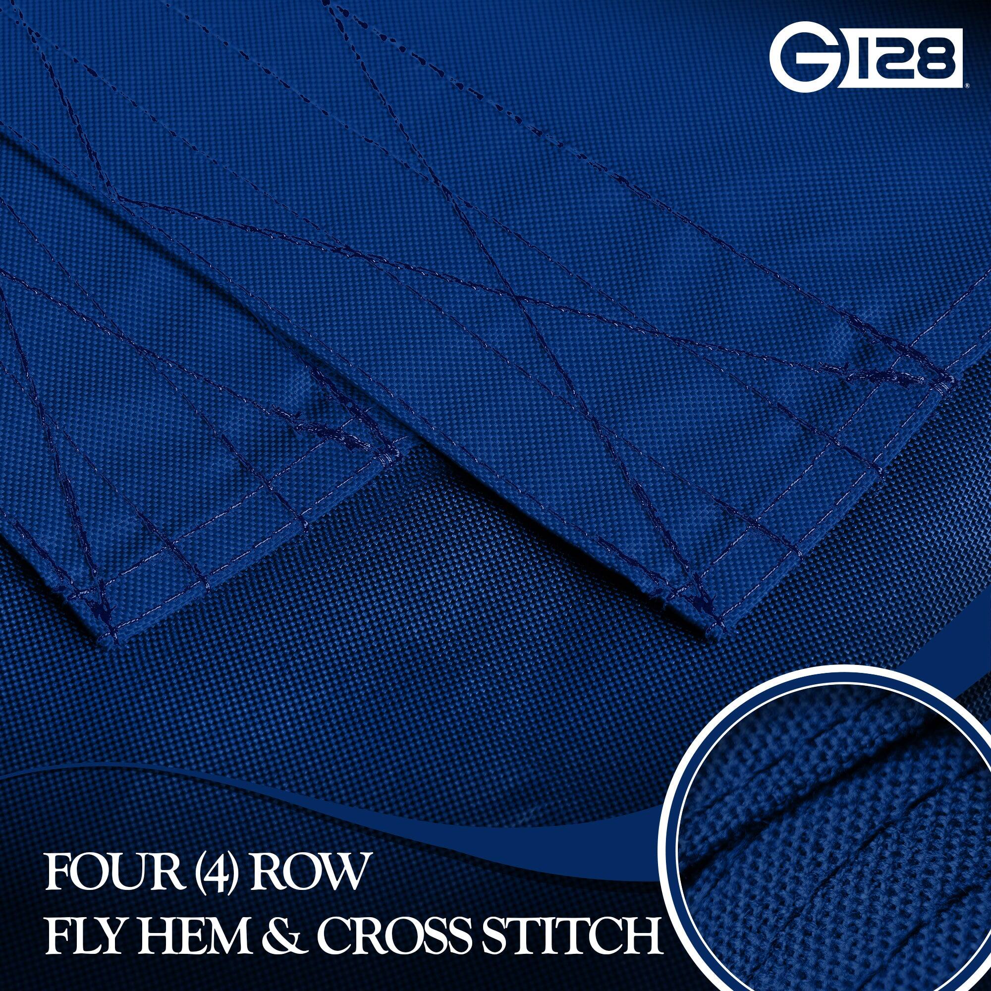 G 128 FOUR (4) ROW FLY HEM & CROSS STITCH