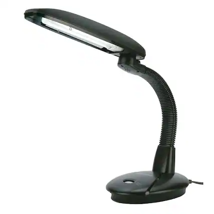 Front. SPT - EasyEye Desk Lamp with Ionizer (2-tube) - Black.