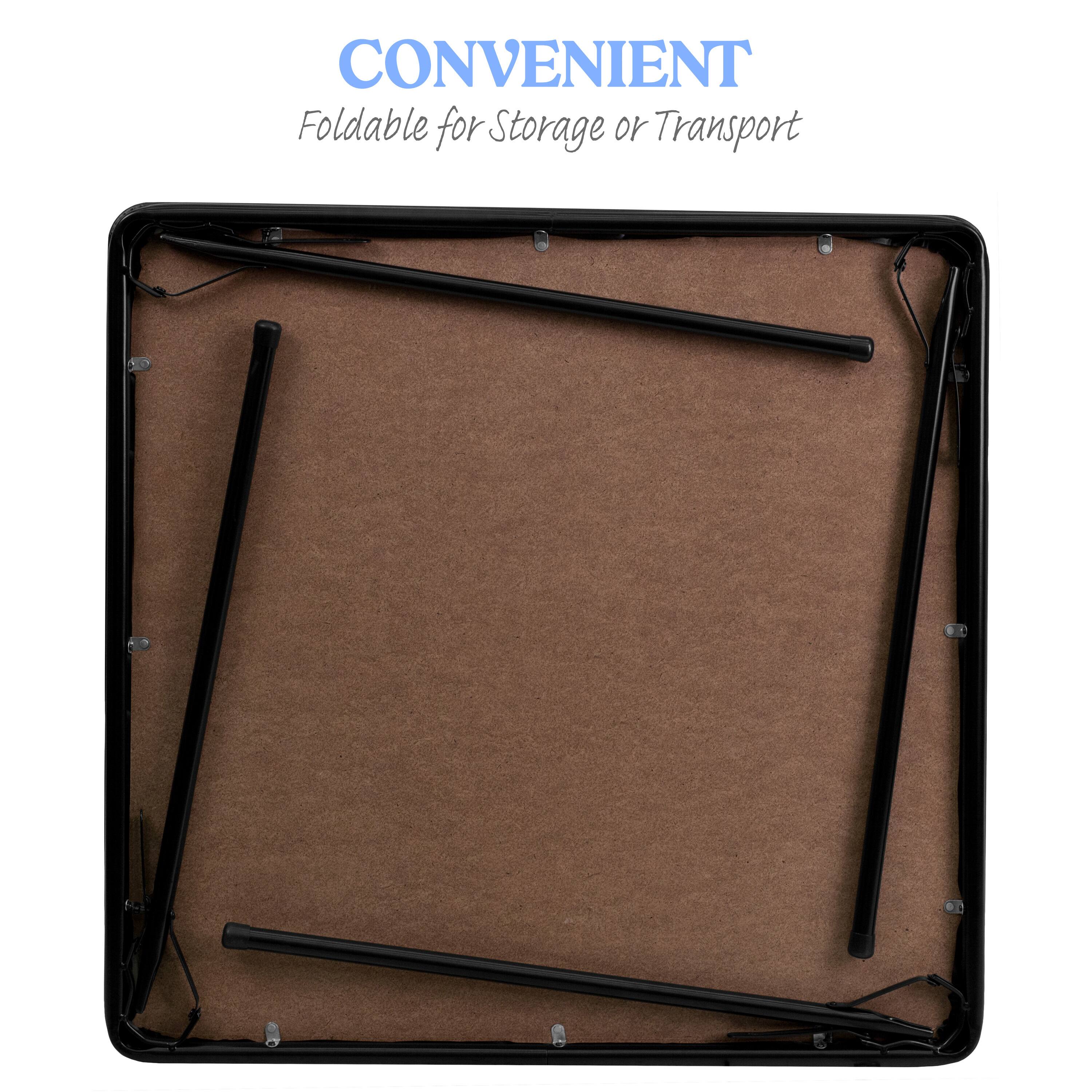 CONVENIENT  
Foldable for Storage or Transport