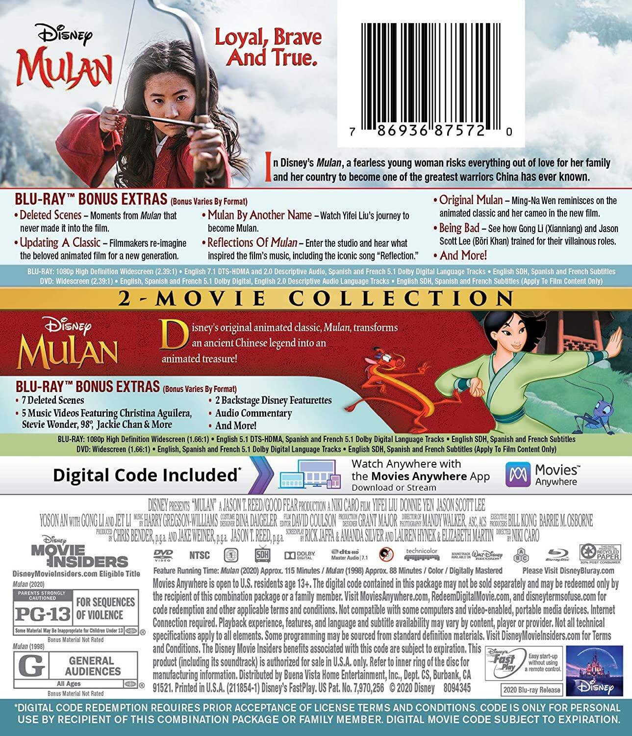 Alt View 1. Disney - Mulan Collection   - BLU-RAY.