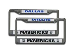 Rico Industries - Dallas Mavericks NBA Chrome Metal (Set of 2) License Plate Frames - Multi