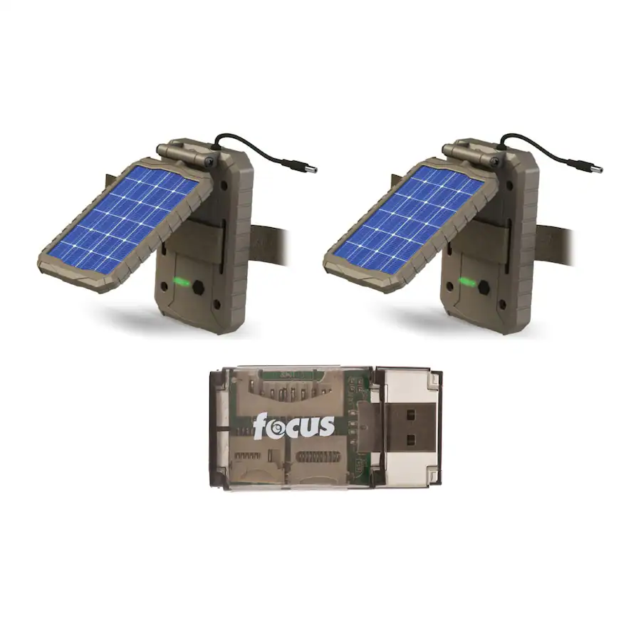 Ereader Panel Stealth Cam Lithium Solar Power Panel (2 Pack) with Card Reader ASTC ...