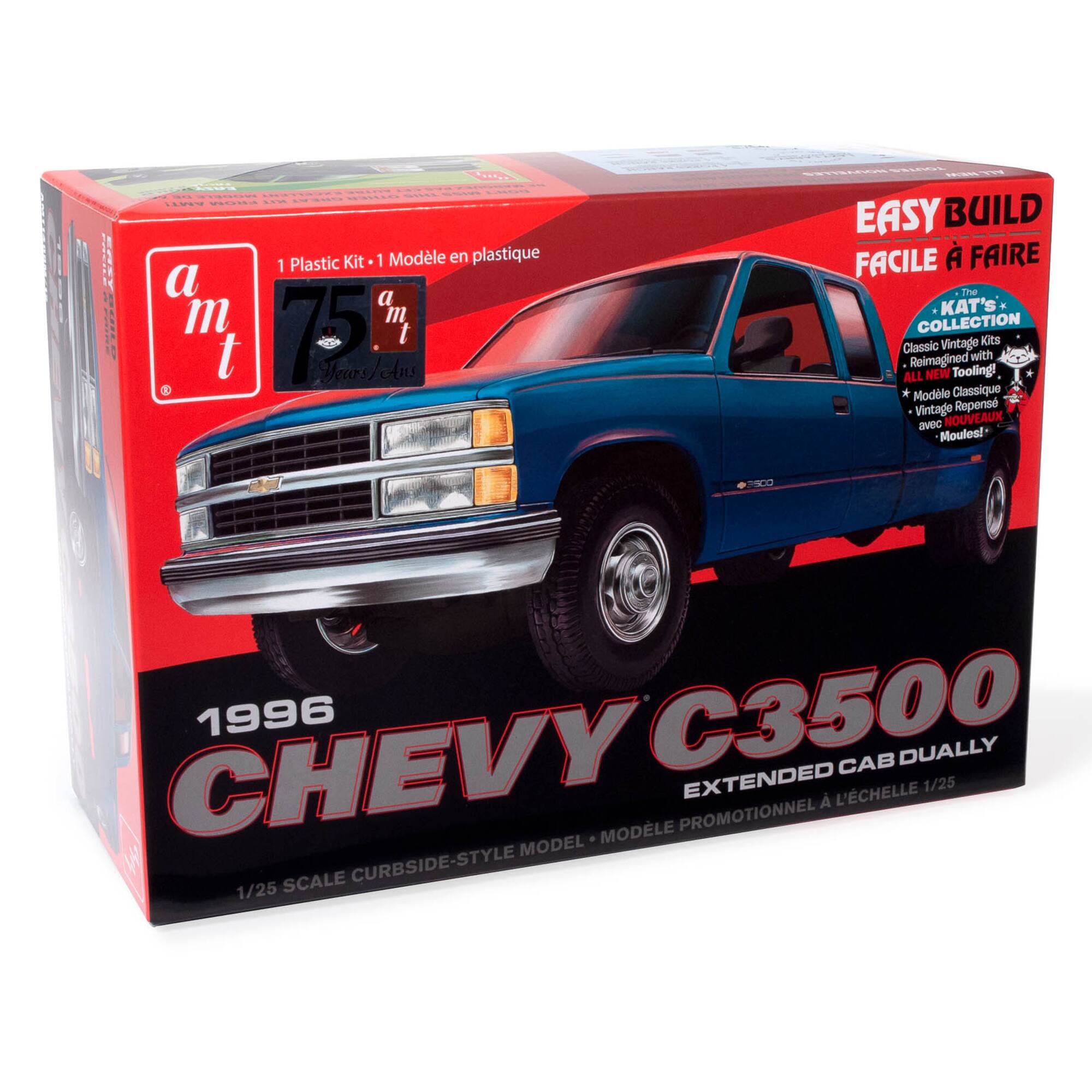 Round2 - AMT: 1:25 Scale Model Kit - 1996 Chevrolet C-3500 Dually Pickup