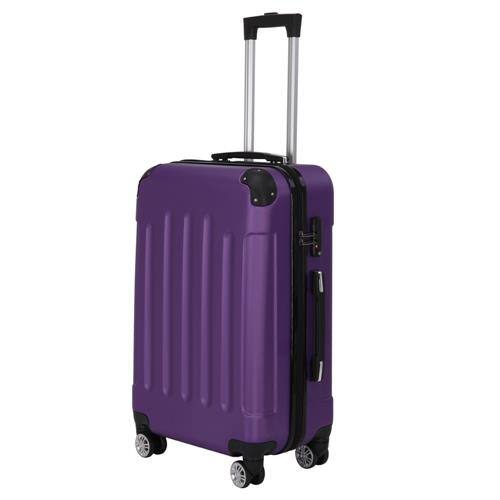Alt View 4. Winado - 20"/24"/28" 3-Piece Hardshell Carry-On Luggage Set, Lightweight ABS Suitcase with Spinner Wheels & TSA Lock - Purple.