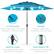 - UV Protection
Fabric shade made from quality polyester to diffuse sunlight
- Durable
Powder-coated steel withstands wear over time
- Built-In Crank
Pully-assisted crank opens and closes the umbrella
- Push-Button Tilt
Freely adjust the angle with a locking tilt joint