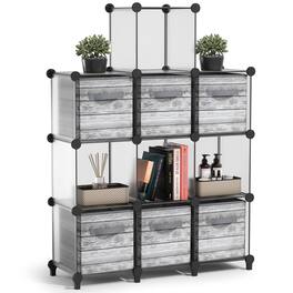 Sorbus - 10 Cube Storage Organizer –Waterproof Cubby Shelf - Closet, Toys, Books, Shoes, Décor –Bedroom, Living Room, Kids - Clear