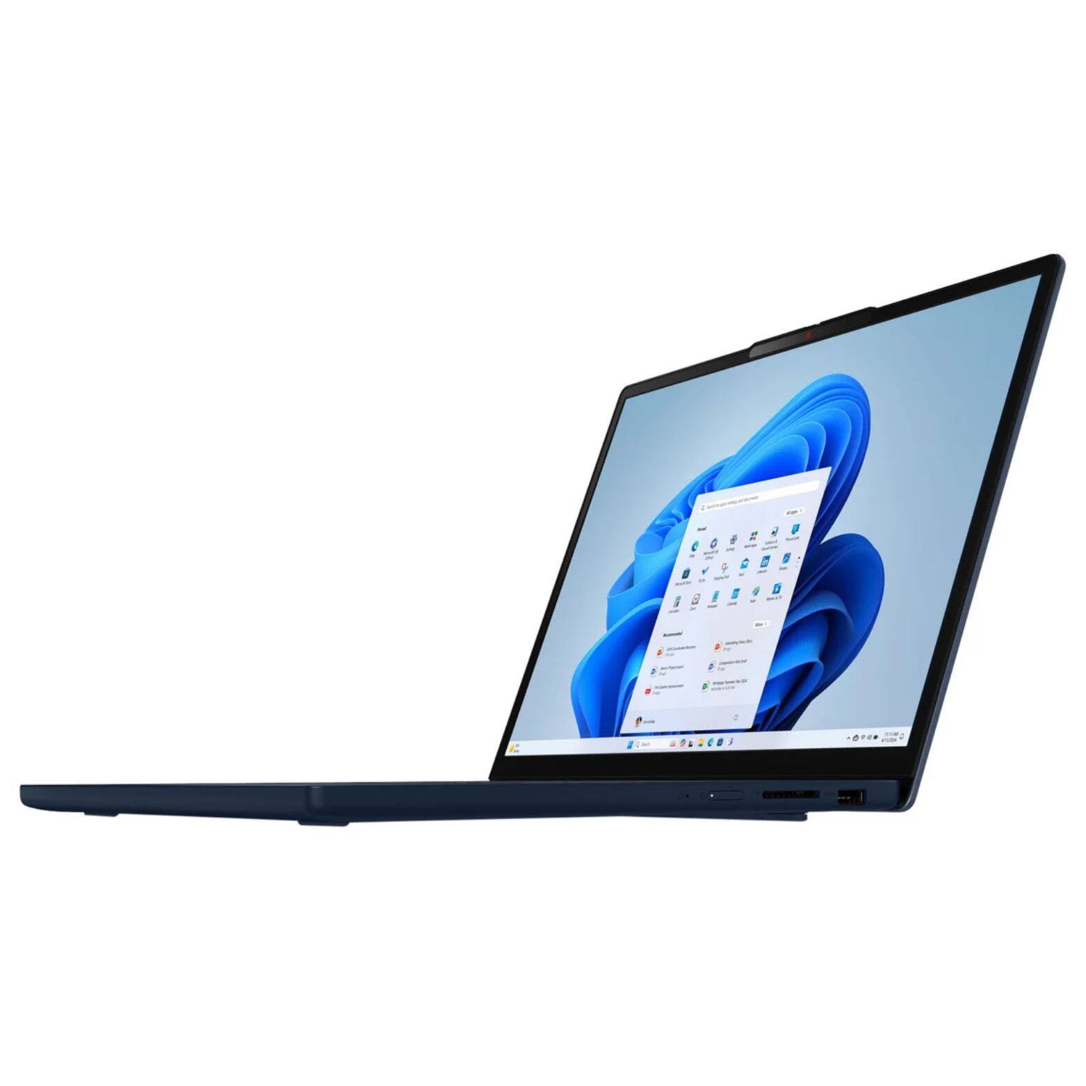 Alt View 2. Lenovo - IdeaPad Slim 3i 15.3" WUXGA Touch Intel Core 5 210H 2.2 GHz up to 4.8 GHz 16GB DDR5 1TB SSD Windows 11 Home - Blue.