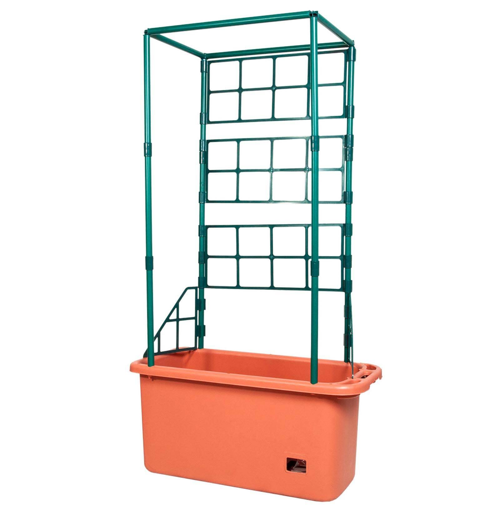 Alt View 1. Hydrofarm - Hydrofarm GCTR 10 Gal Tomato Trellis Self Watering Grow System (2 Pack) - Green.