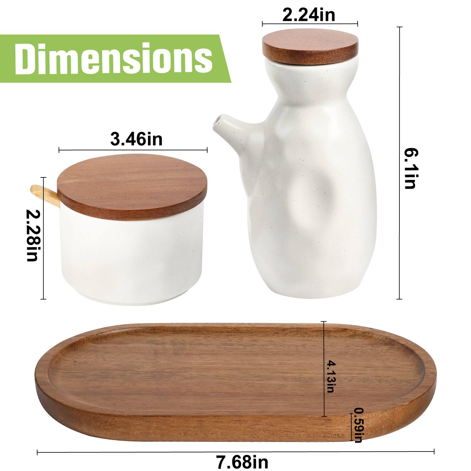 Dimensions

- 2.24in
- 2.28in
- 3.46in
- 6.1in
- 4.13in
- 0.59in
- 7.68in