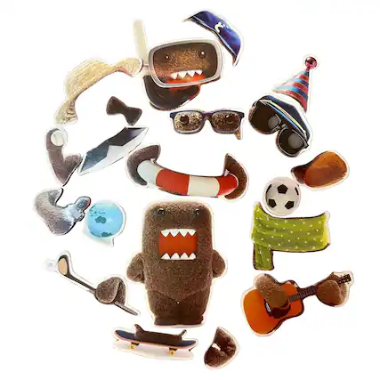 Front. Dark Horse Comics - Domo Dress Up Magnet Set - Multicolored.