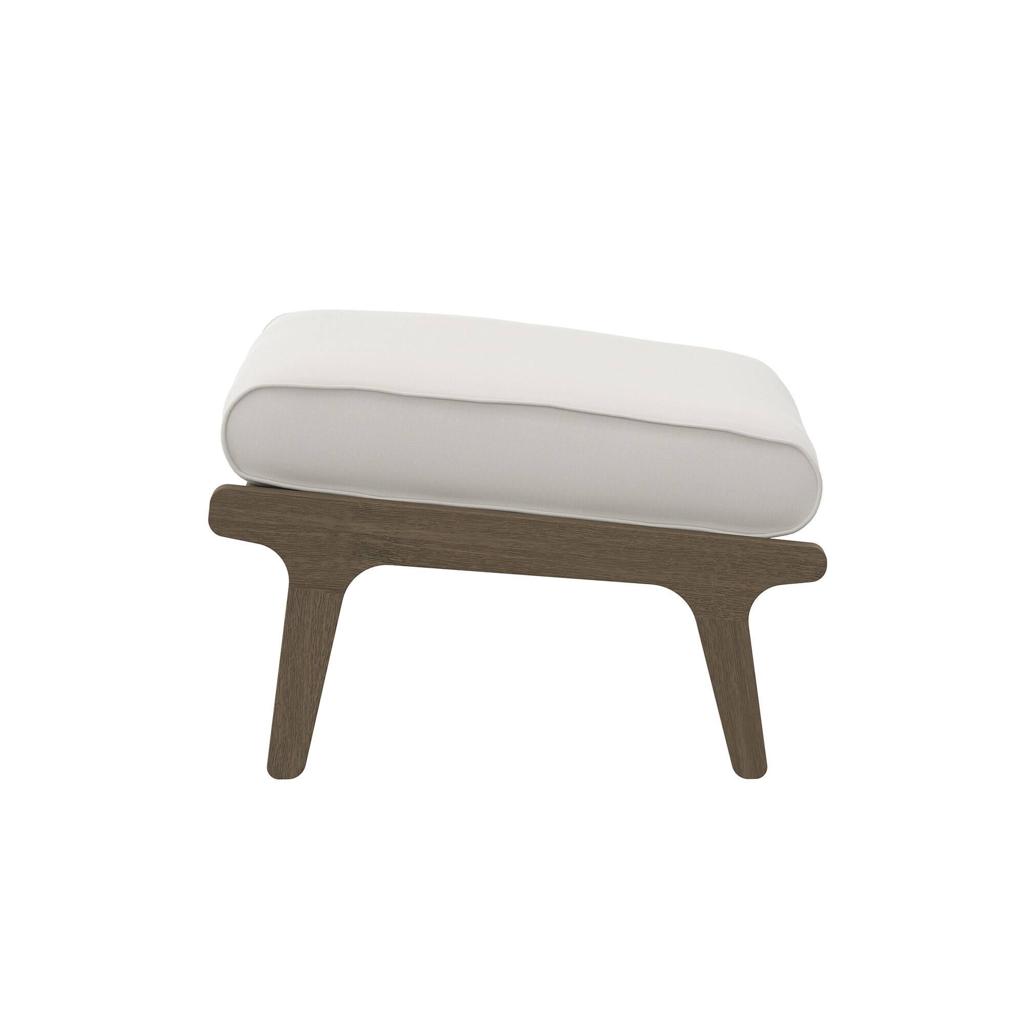 Alt View 2. Modway - Saratoga Outdoor Patio Teak Ottoman by Modway - Weathered Gray.