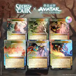 Wizards of The Coast - Magic: The Gathering TCG: Secret Lair x Avatar The Last Airbender - One with the Elements - Rainbow Foil Ediition