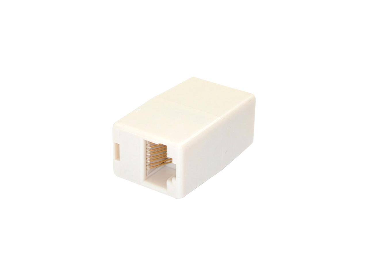 Alt View 1. StarTech.com - StarTech RJ45COUPLER StarTech.com Cat5e RJ45 Modular Inline Coupler - 1 x RJ-45 Female - 1 x RJ-45 Female - Beige.