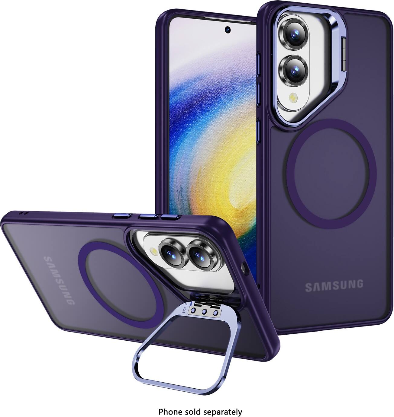 Samsung phone sold separately.