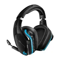 Logitech - G935 Wireless Gaming Headset for PC - Black/Blue - Front_Zoom