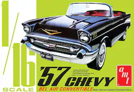 PopMarket - AMT 1957 Chevy Bel Air Convertible 1/16 Scale Model Kit - COLLECTIBLES - Multicolor