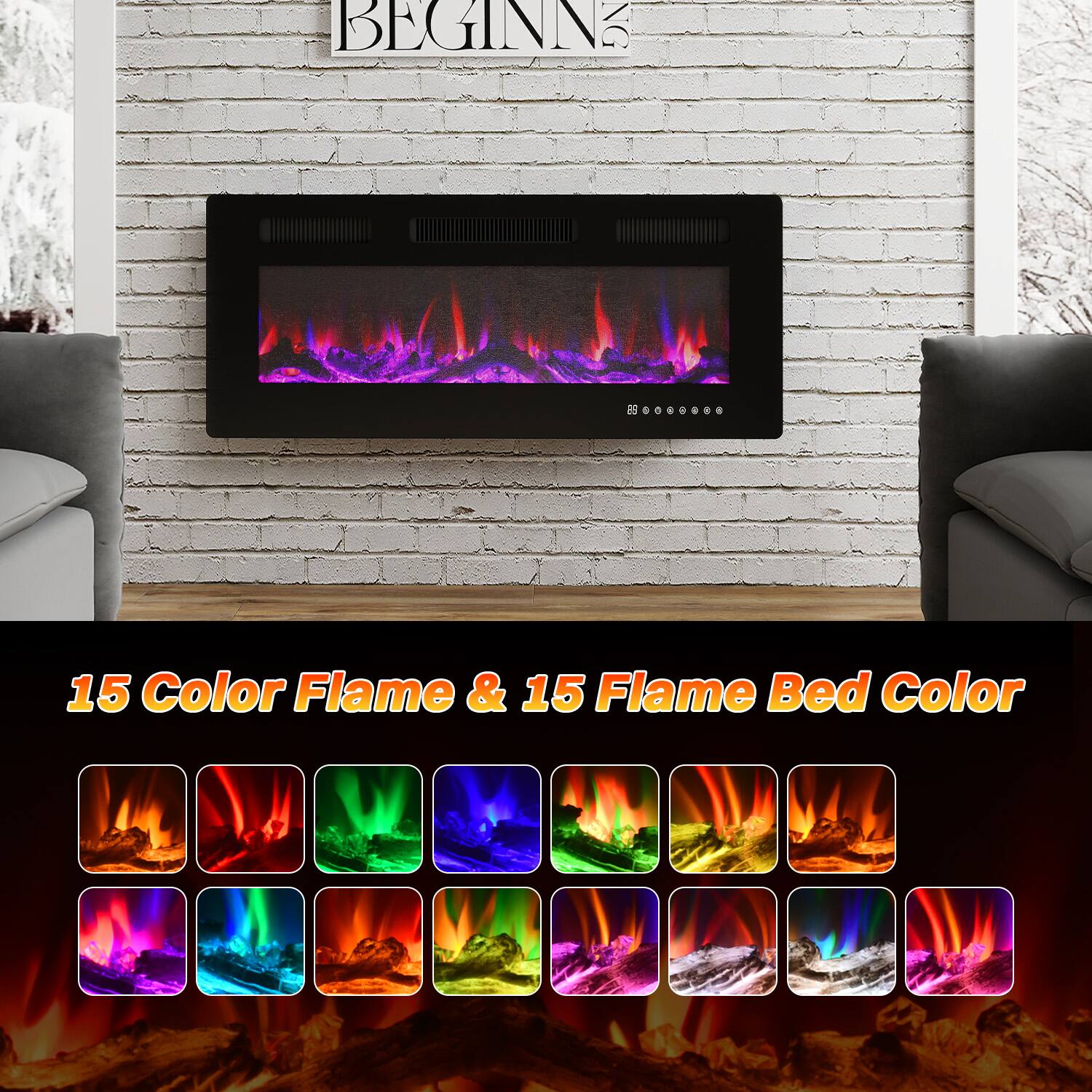 BEGINN

15 Color Flame & 15 Flame Bed Color