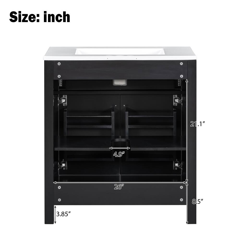 Size: inch  
21.1"  
4.9"  
26"  
8.5"  
3.85"