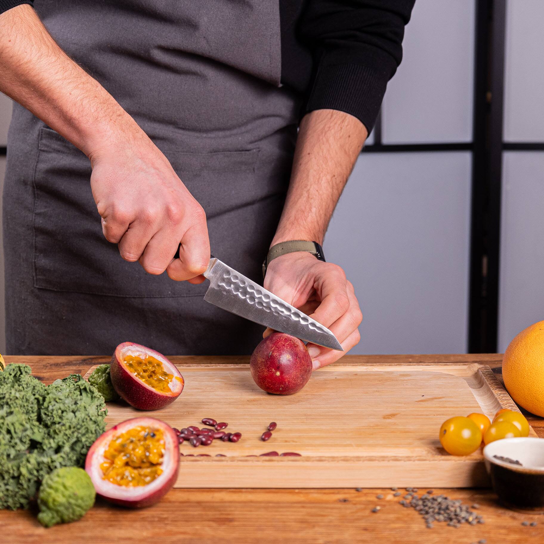 Alt View 2. KOTAI - Petty 5.5-inch Utility Kitchen Knife | BUNKA Collection.