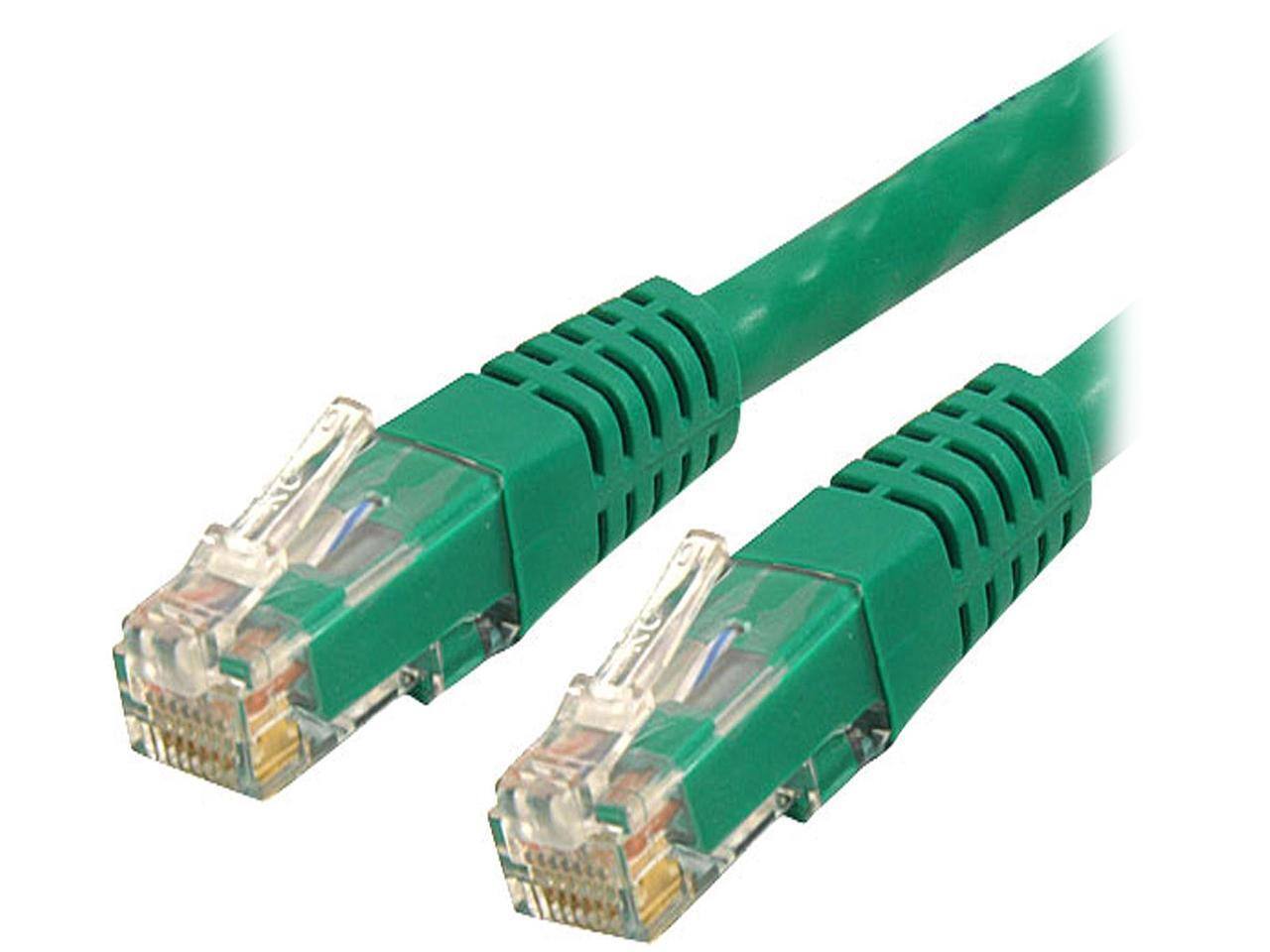 Front. StarTech.com - StarTech.com C6PATCH2GN 2 ft. Cat 6 Green Molded Cat6 UTP Patch Cable.