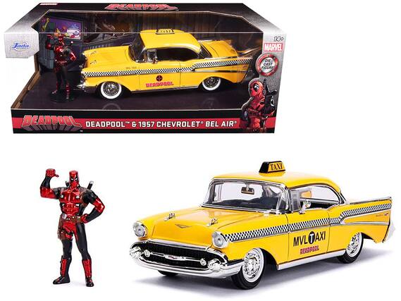 DEADPOOL, DEADPOOL, DEADPOOL, DEADPOOL, 1957 CHEVROLET BEL AIR, TAXI, MVL TAXI, DEADPOOL, MARVEL, CAST, FICURE, Jada, TIVI, 140
